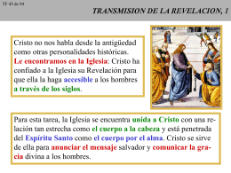 TRANSMISION DE LA REVELACION, 1