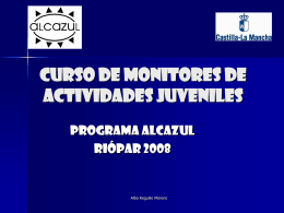 Curso de monitores de actividades juveniles