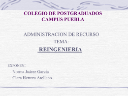 COLEGIO DE POSTGRADUADOS CAMPUS PUEBLA