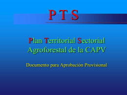 Plan Territorial Sectorial Agroforestal y del Medio