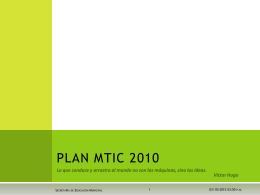 PLAN MTIC 2010