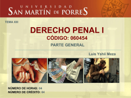 DERECHO PENAL I