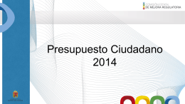 Presupuesto Ciudadano 2014
