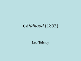 Leo Tolstoy - University of Ottawa