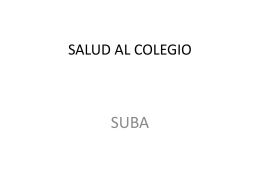SALUD AL COLEGIO