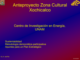 Anteproyecto Zona Cultural Xochicalco