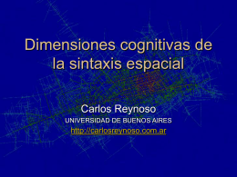 Dimensiones cognitivas de la sintaxis espacial