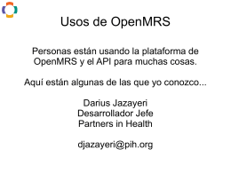 Usos de OpenMRS