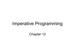 Imperative Programming - UAH