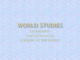 WORLD STUDIES