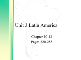 Unit 3 Latin America