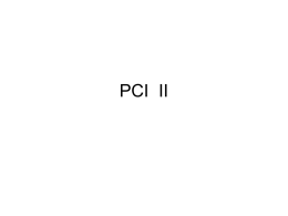 PCI y II