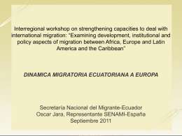 Interregional workshop on strengthening capacities to deal
