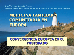 MEDICINA FAMILIAR Y COMUNITARIA EN EUROPA