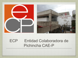 ECP Entidad Colaboradora de Pichincha CAE-P