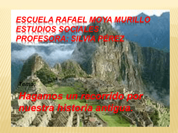 Escuela Rafael Moya Murillo Estudios Sociales Profesora