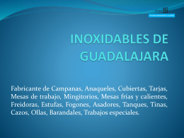 Diapositiva 1 - Grupo Inoxidables de Guadalajara