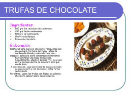 TRUFAS DE CHOCOLATE