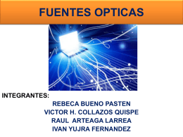 TRANSMISOR OPTICO - Comunicaciones Opticas