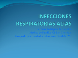 Infecciones respiratoria bajas Importancia