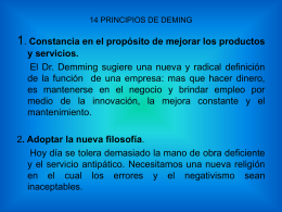 14 PRINCIPIOS DE DEMMING