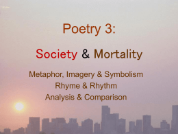 Poetry 3: Life and Death