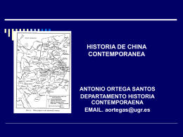 HISTORIA DE CHINA CONTEMPORANEA