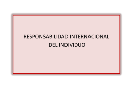 RESPONSABILIDAD INTERNACIONAL DEL INDIVIDUO