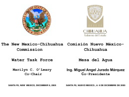 NEW MEXICO CHIHUAHUA COMMISION July 21, 2004