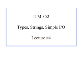 CS 125 Introduction to Computer Science