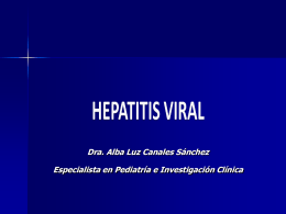 HEPATITIS VIRAL - Clases y Libros