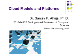 System Models for Distributed and Cloud Computing
