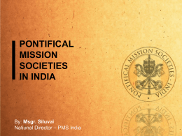 PMS - Pontifical Mission Societies in the United States