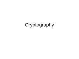 Cryptography - California State University, Dominguez …