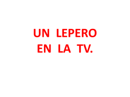 UN LEPERO EN LA TV.