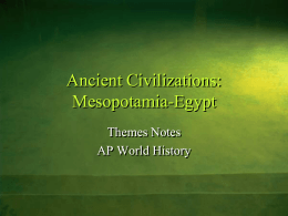 Ancient Civilizations: Mesopotamia