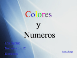 Colores y Numeros