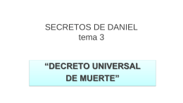 SECRETOS DE DANIEL tema 3