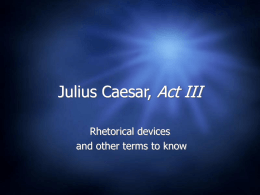 Julius Caesar, Act III
