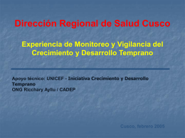 Diapositiva 1 - .: MINSA :. - Ministerio de Salud del Per&#250