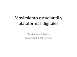 Movimiento estudiantil y plataformas digitales