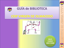 BIBLIOTECA CEIP VIRGEN DE OLMACEDO