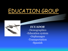 Demographics of Ecuador