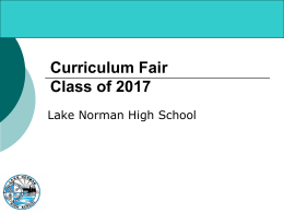 Curriculum Fair Lake Norman High School