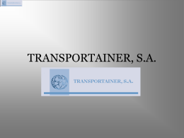 TRANSPORTAINER, S.A.