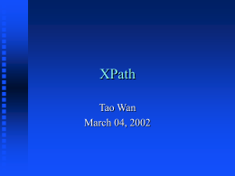 XPath Presentation