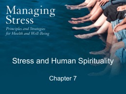 Chapter 7: Stress and Human Spirituality