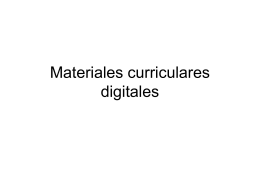 Materiales curriculares digitales