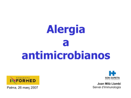 Alergia a antimicrobianos