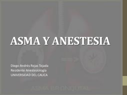 ASMA Y ANESTESIA